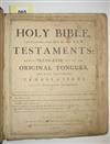 (BIBLE IN ENGLISH.) Group of 3 early American Bibles, 1792-1805